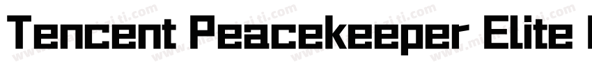 Tencent Peacekeeper Elite Light字体转换